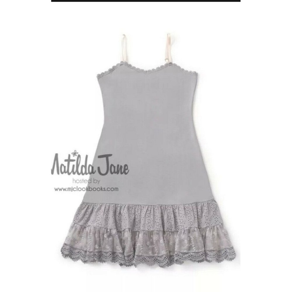 NWT Womens Matilda Jane After The Rain Dress Extender Gray Size XS Xsmall NIB